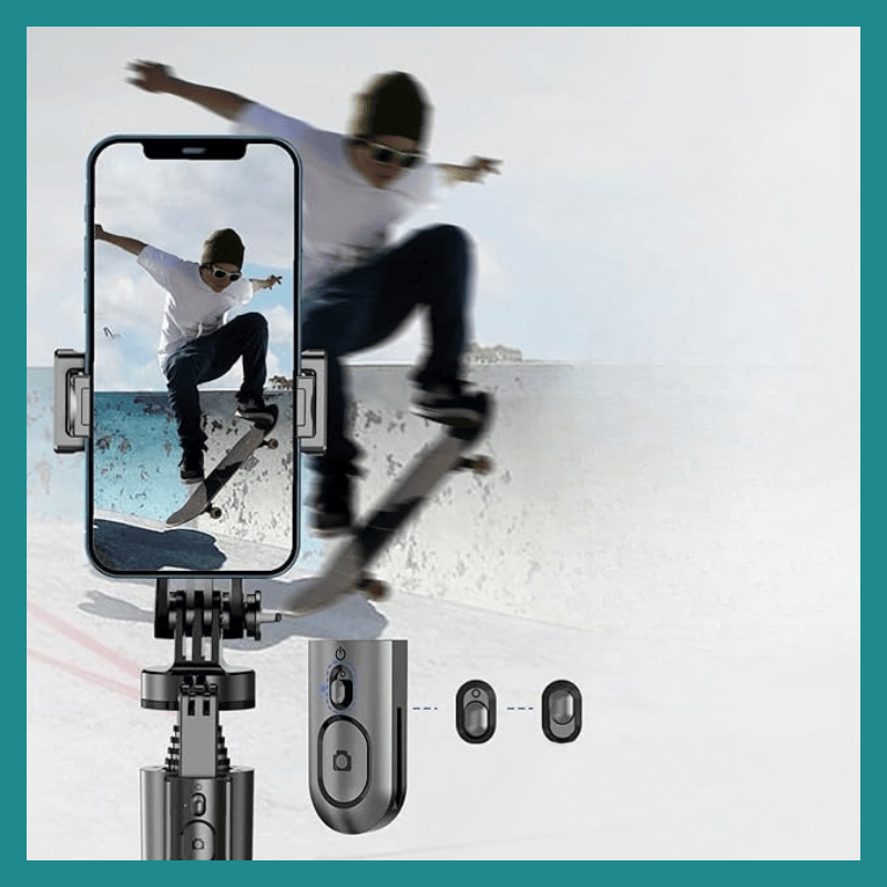 Ai Face Tracking Gimbal Stabilisateur, Tripode mpo na Smartphone, Caméra GoPro, Porte-téléphone à distance Bluetooth, Selfie Stick, Soporte ya sortie rapide, 163cm