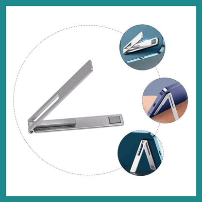 Pliable Porte-phone Cellulaire Ultra Mince Magnétique Métal Alliage Stand Bureau Porte-phone Cellulaire Universel Kickstand Telephone Stand