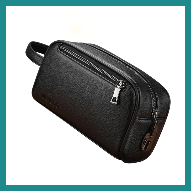 Sac à Main en Cuir de Vachette pour Homme – L’alliance du style robuste et de la sécurité antivol