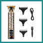 T9 Electric Hair Clipper USB Réglage ya vitesse ya trois vitesse Affichage ya puissance ya Écran munene Shaver ya bibende