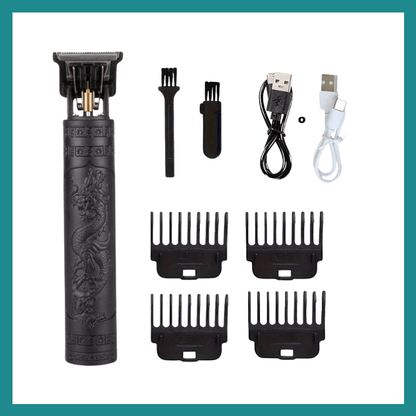 T9 Electric Hair Clipper USB Réglage ya vitesse ya trois vitesse Affichage ya puissance ya Écran munene Shaver ya bibende