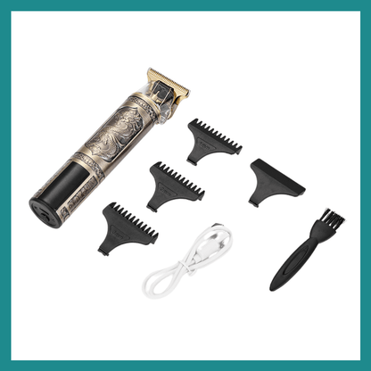 T9 Electric Hair Clipper USB Réglage ya vitesse ya trois vitesse Affichage ya puissance ya Écran munene Shaver ya bibende