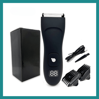 Trimmer ya suki ya inguine mpo na mibali, Groomer ya balle mpe trimmer ya nzoto mpo na mibali, Stand imperméable, Trimmers ya sec, Rasoir ya hygiène ultime mpo na mibali, Remover ya suki