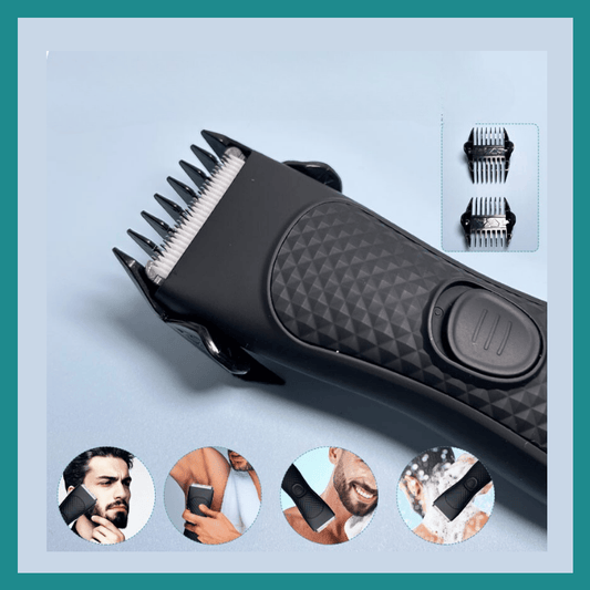 Trimmer ya suki ya inguine mpo na mibali, Groomer ya balle mpe trimmer ya nzoto mpo na mibali, Stand imperméable, Trimmers ya sec, Rasoir ya hygiène ultime mpo na mibali, Remover ya suki